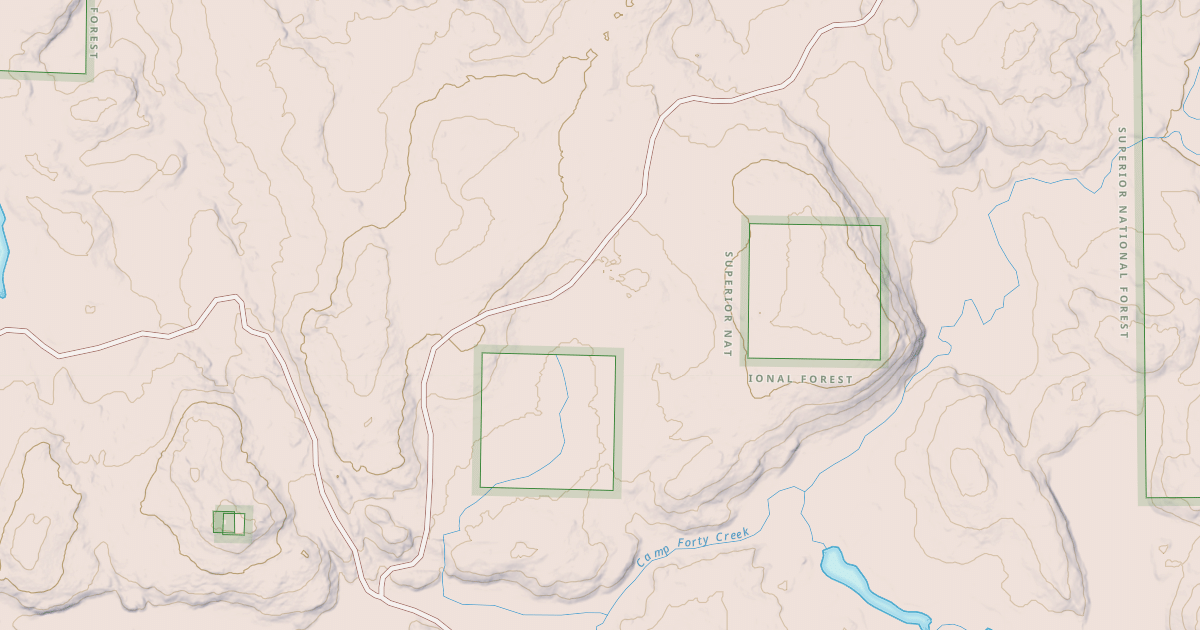 Map preview of CRANE LOOKOUT SPUR B