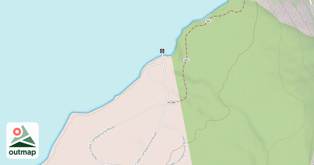 Map of NOISY CREEK CG BOAT LAUNCH