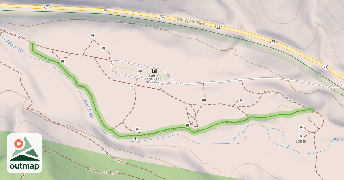 Map of Creekside Trail
