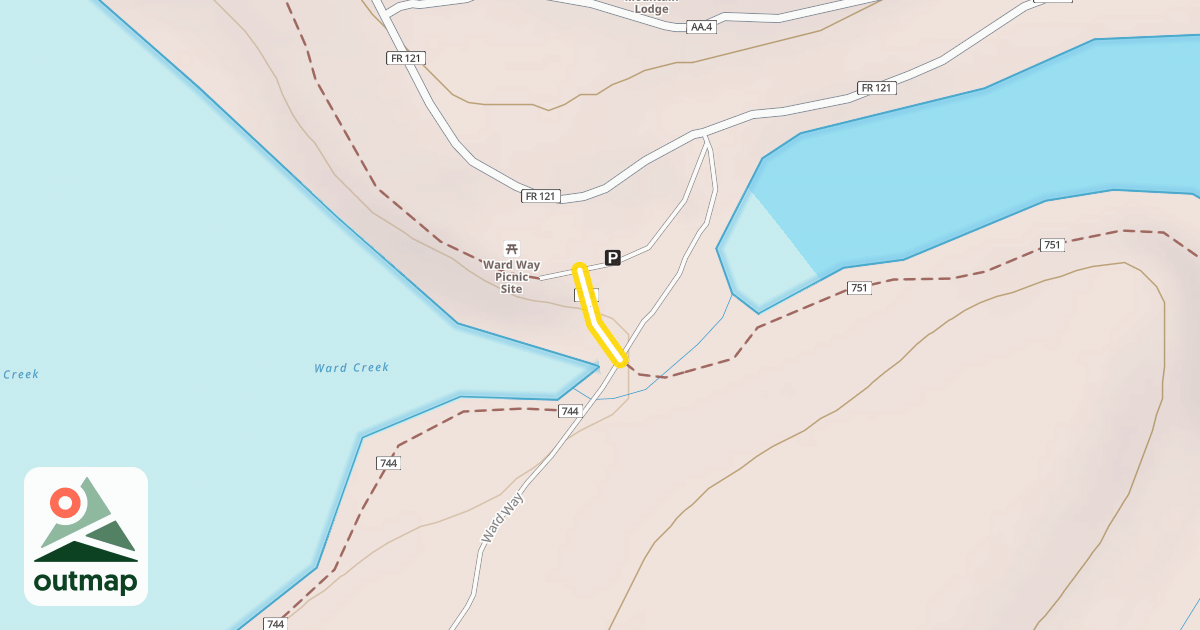 Map of Baron Lake Trail