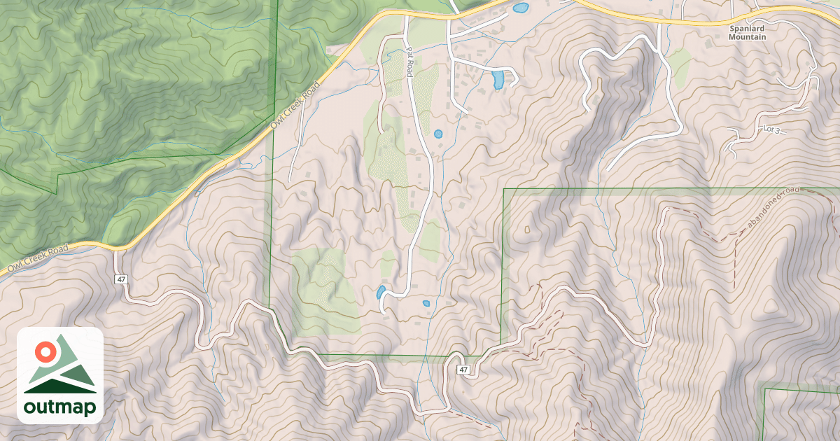 Map of OWL CREEK