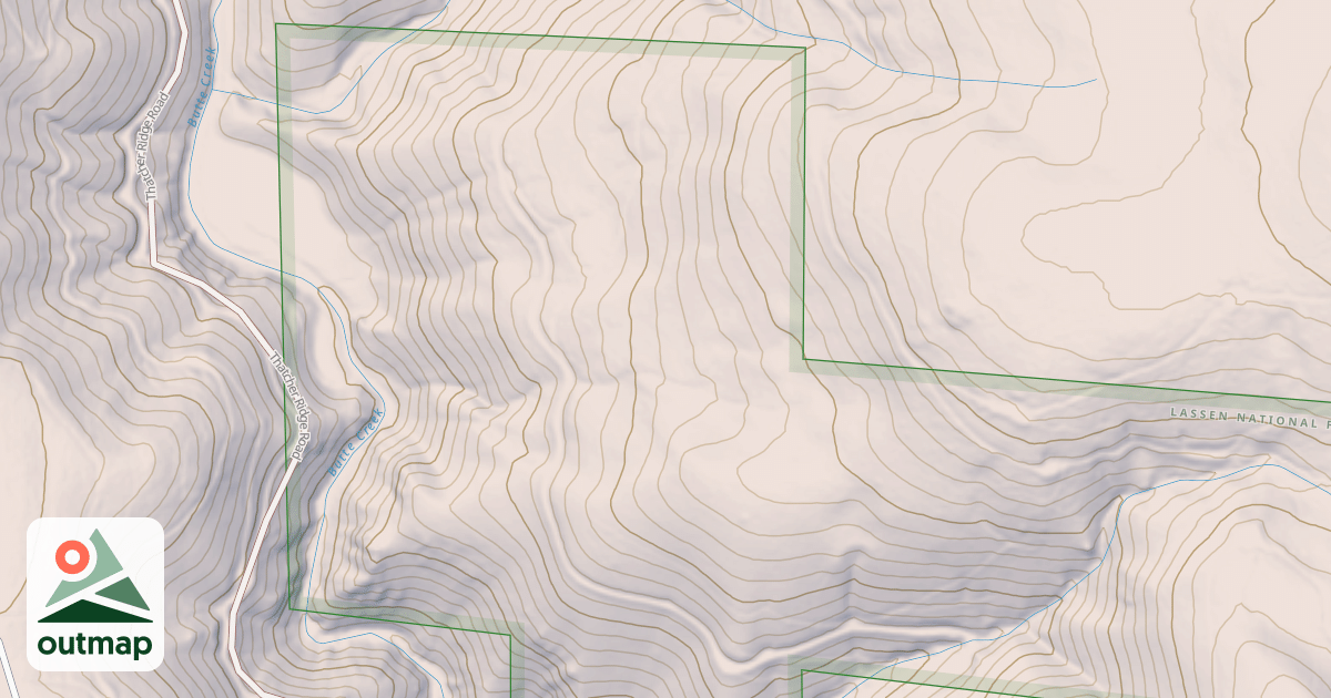 Map of BUTTE SOUTH