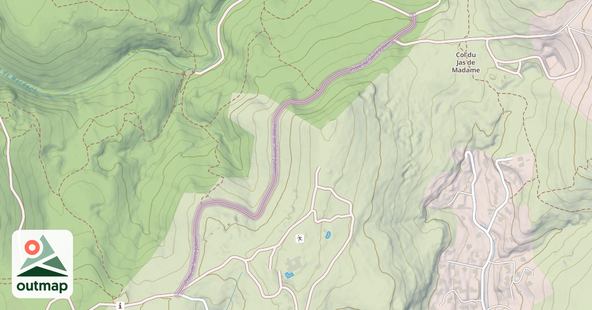 Map of Piste de Saint-Julien