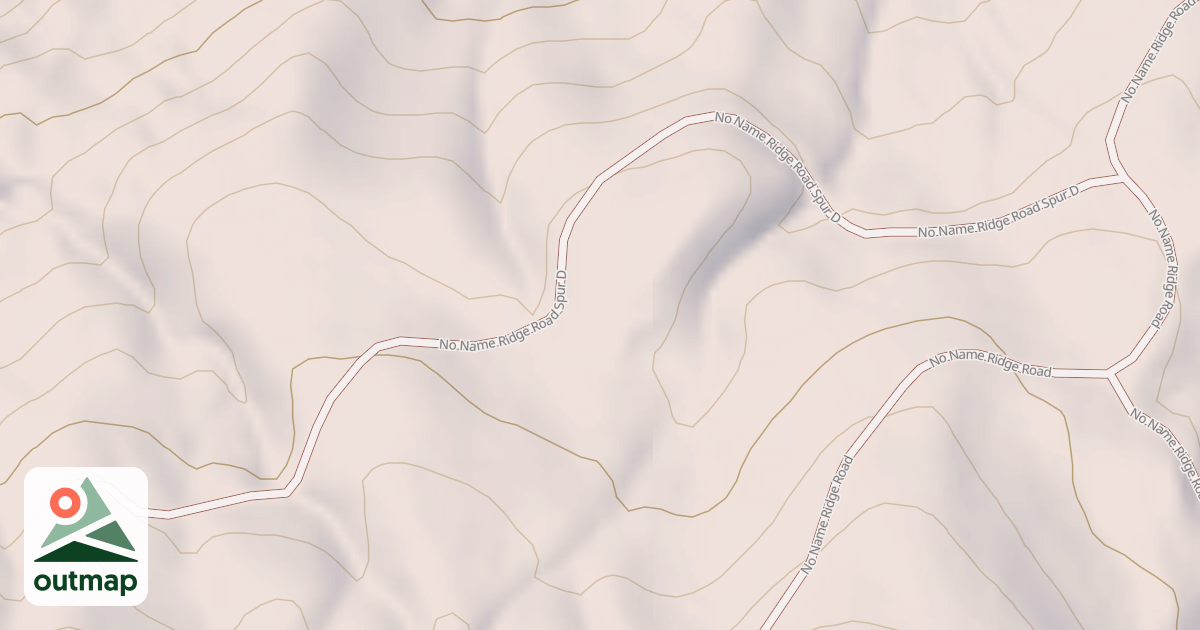 Map of NO NAME RIDGE SPUR D