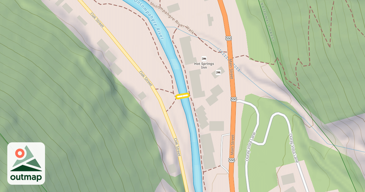 Map of Uncompahgre River Walk
