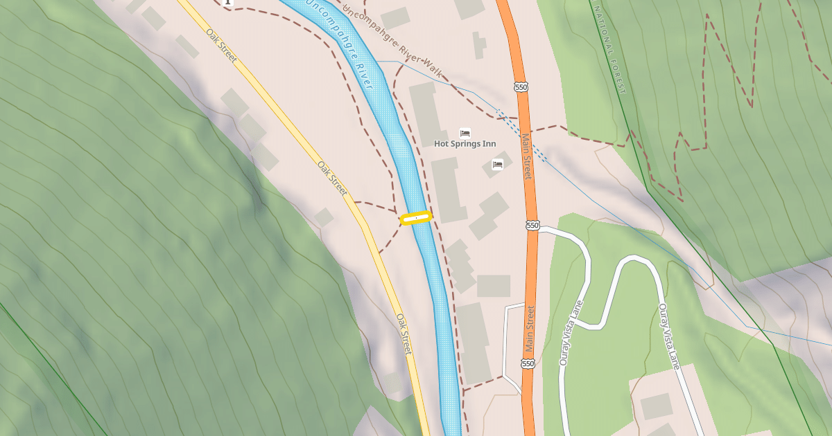 Map preview of Uncompahgre River Walk