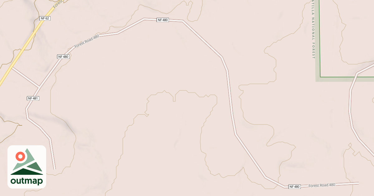 Map of USFS Motor Vehicle Use Map Trails 17772