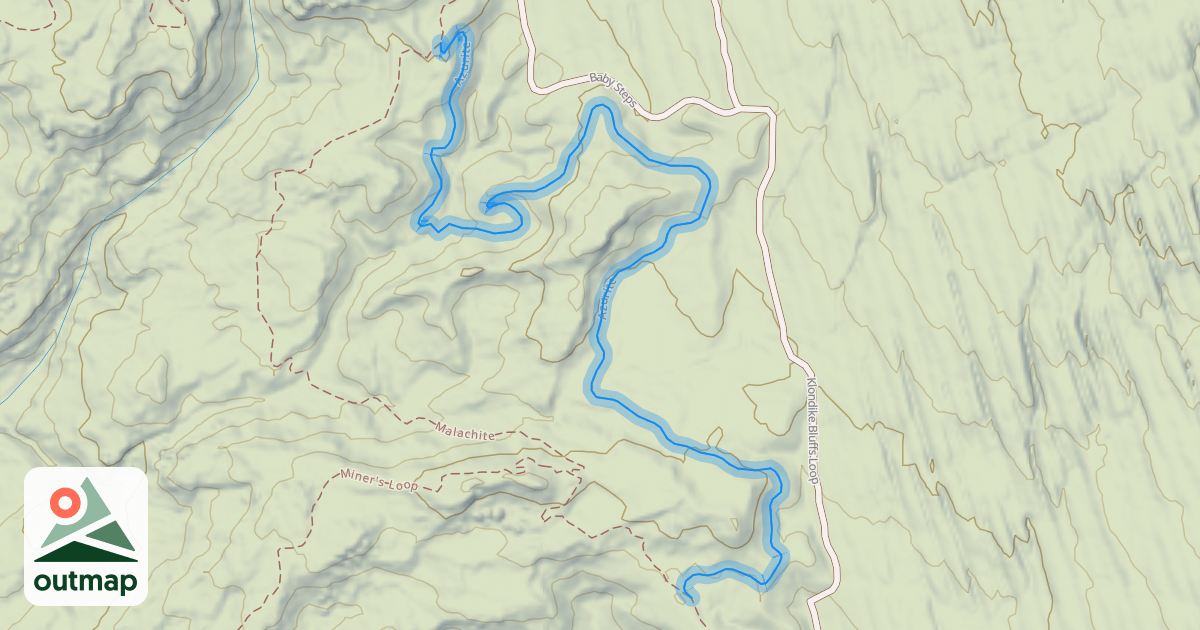 Map of Azurite Trail