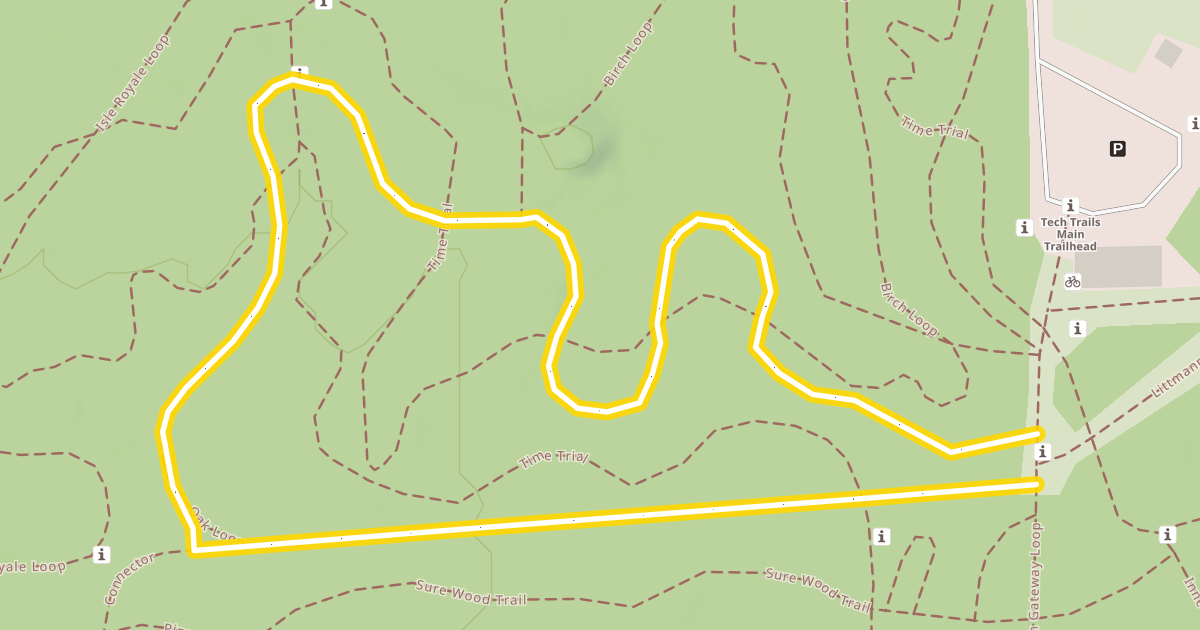 Map preview of Oak Loop