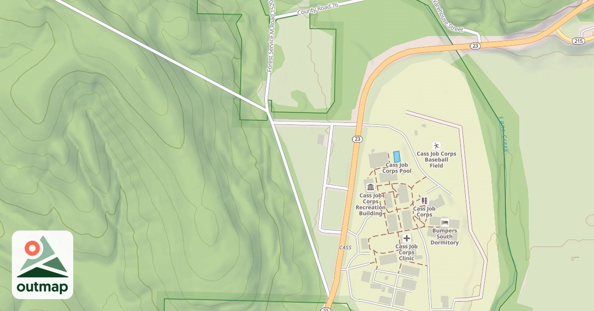 Map of FANES CREEK