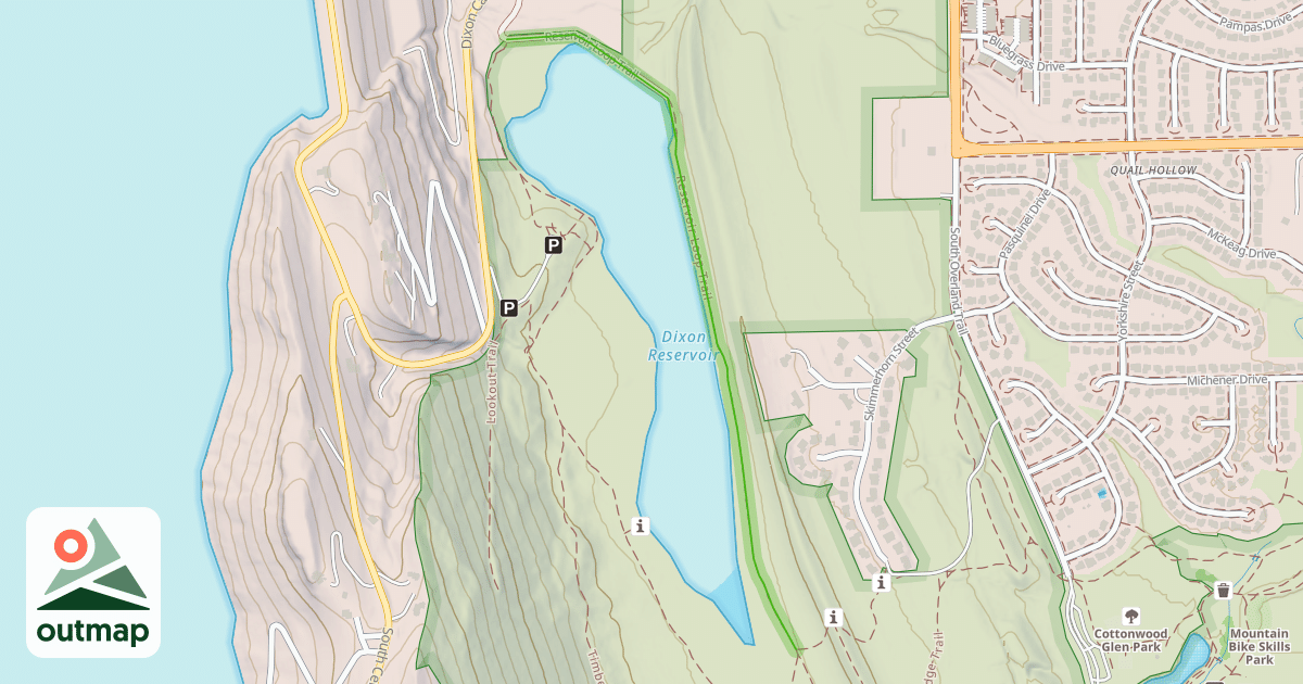 Map of Reservoir Loop Trail