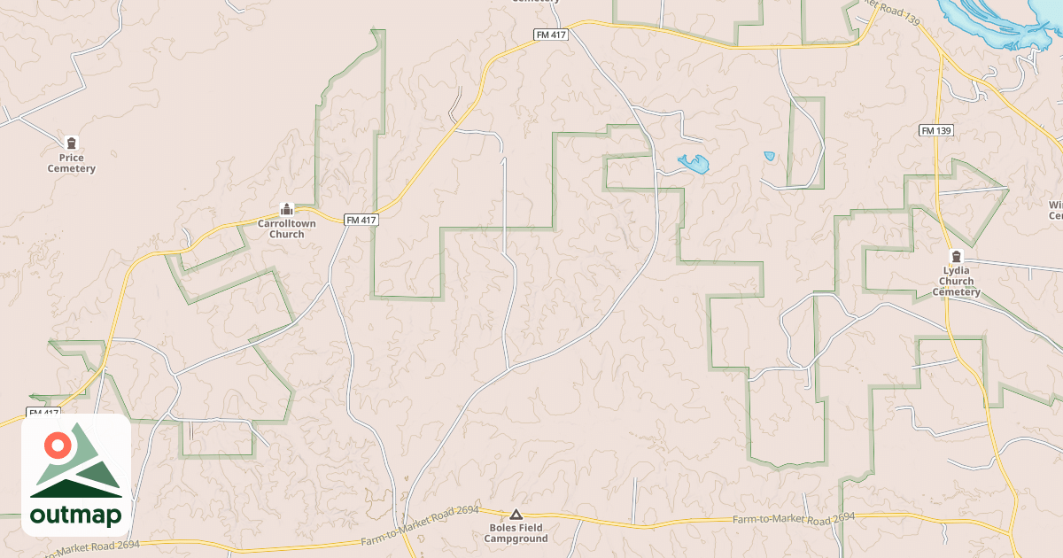 Map of TENAHA