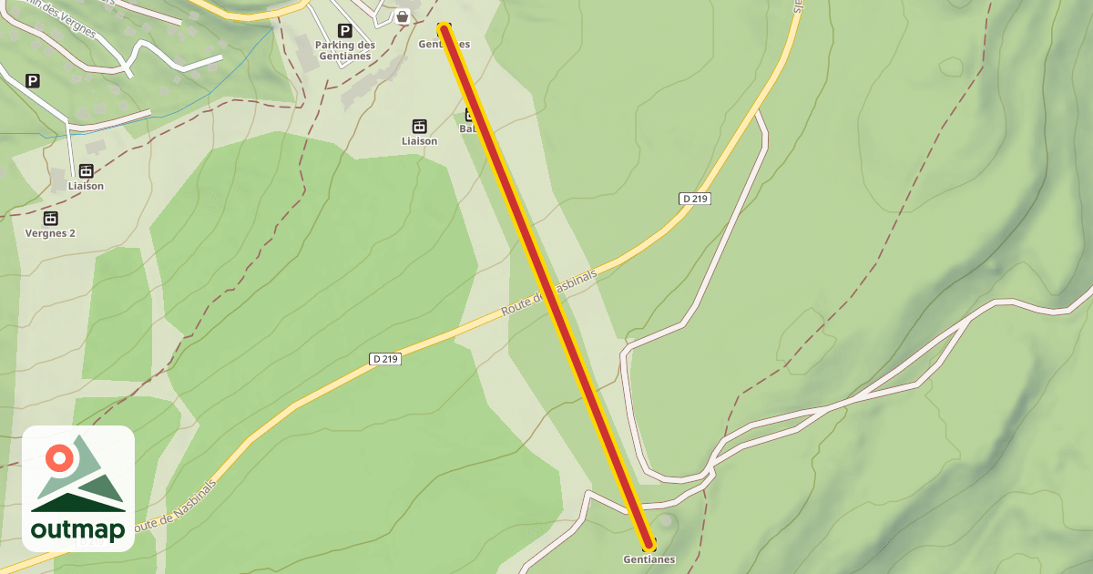 Map of Gentianes