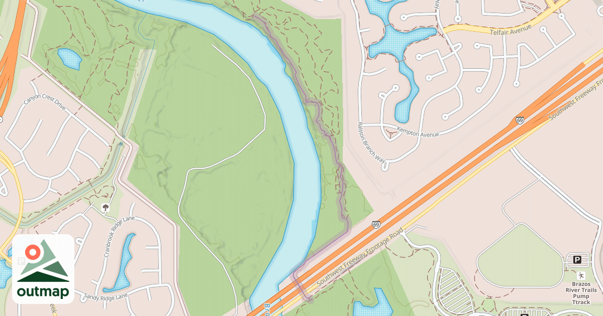 Map of Brazos Bend
