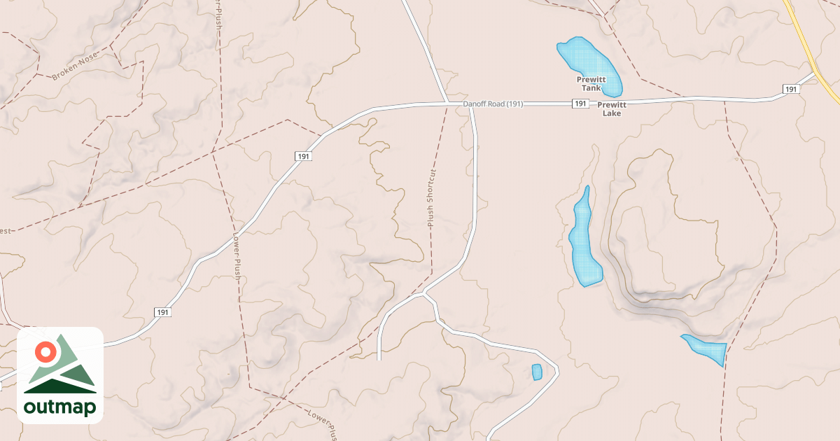 Map of STINKING SPRINGS