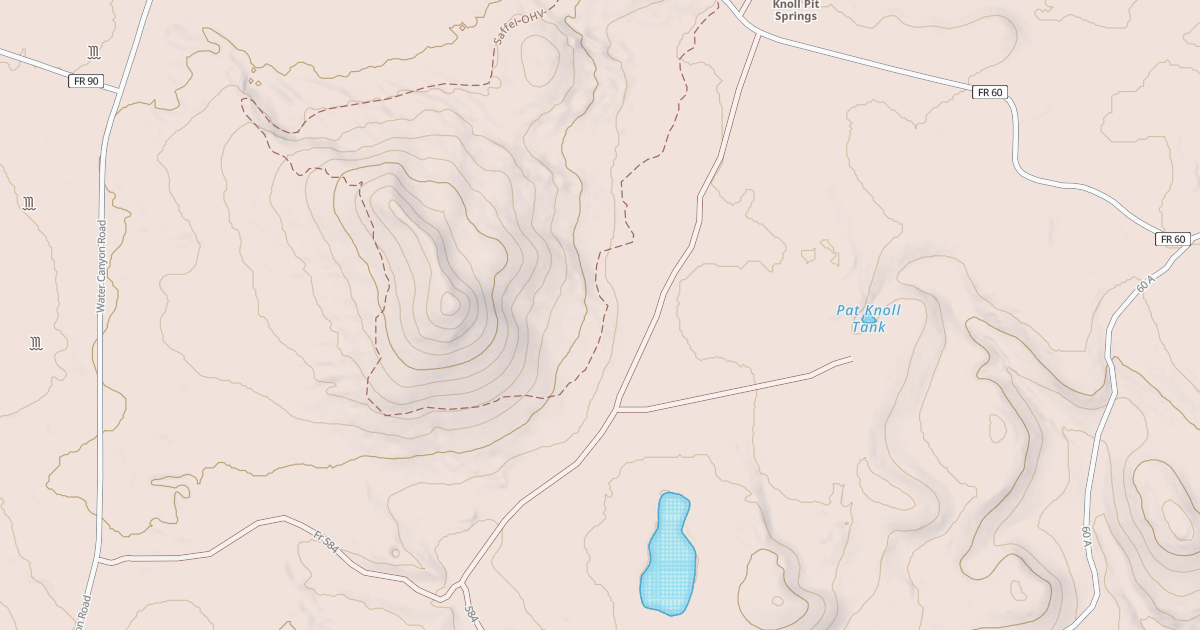 Map preview of USFS National Forest System Roads {91A14ED3-8E1E-4C88-AAE9-BBFBDEC5CD64}