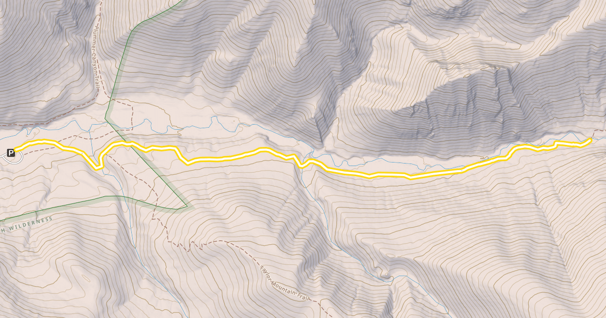 Map preview of Moose Creek Trail