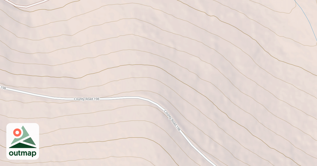 Map of HUNTER RIDGE SPUR