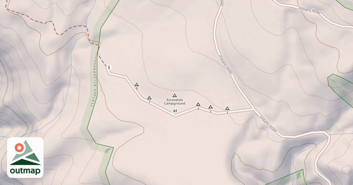 Map of ESCONDIDO CG.