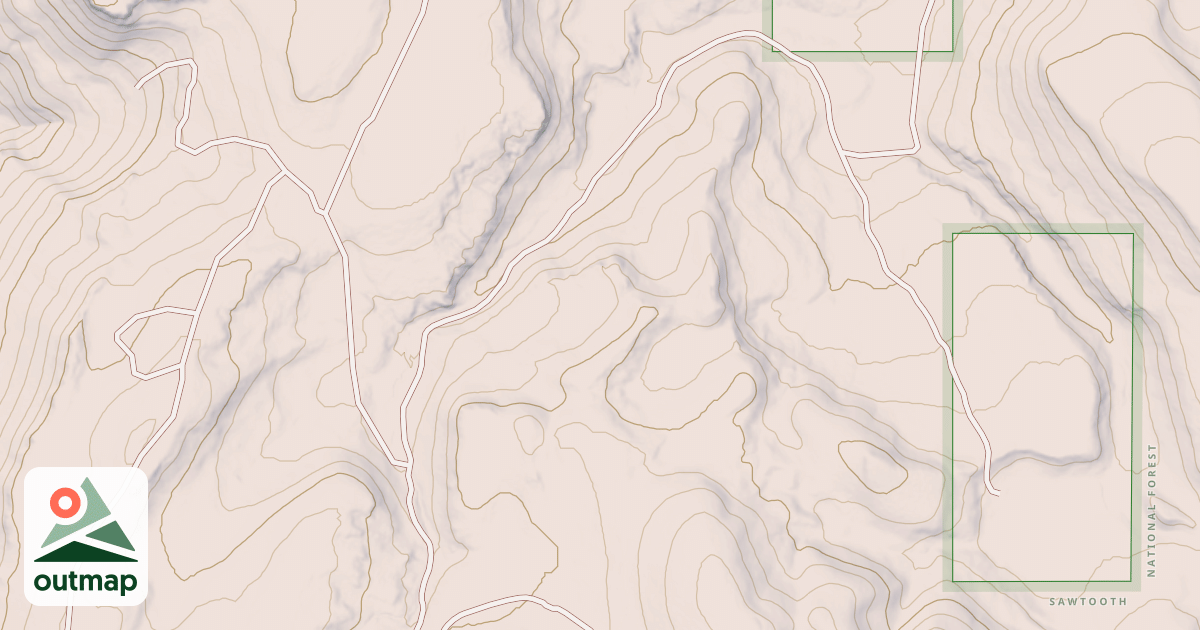 Map of FULLER PEAK