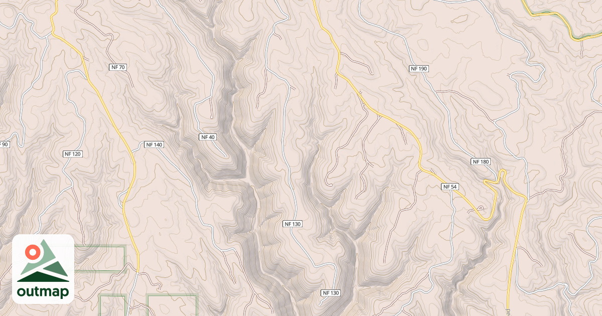Map of USFS Motor Vehicle Use Map Roads {924F1CE4-F0A7-4B97-8C0B-D20A876FA939}