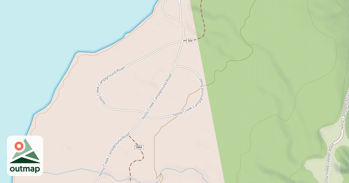 Map of NOISY CREEK CAMPGROUND