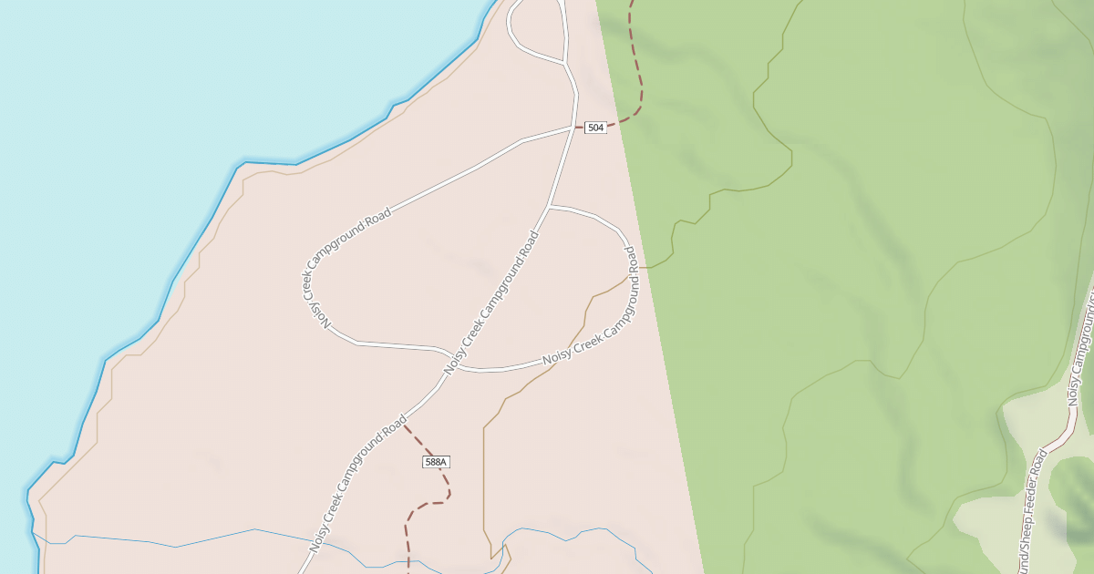 Map preview of NOISY CREEK CAMPGROUND