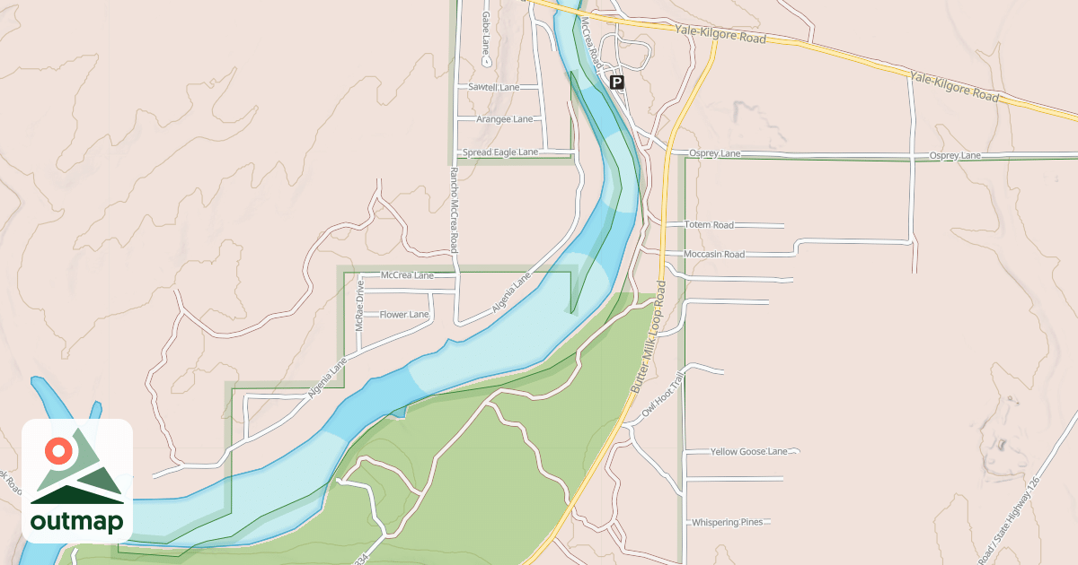 Map of Lakeside Trail