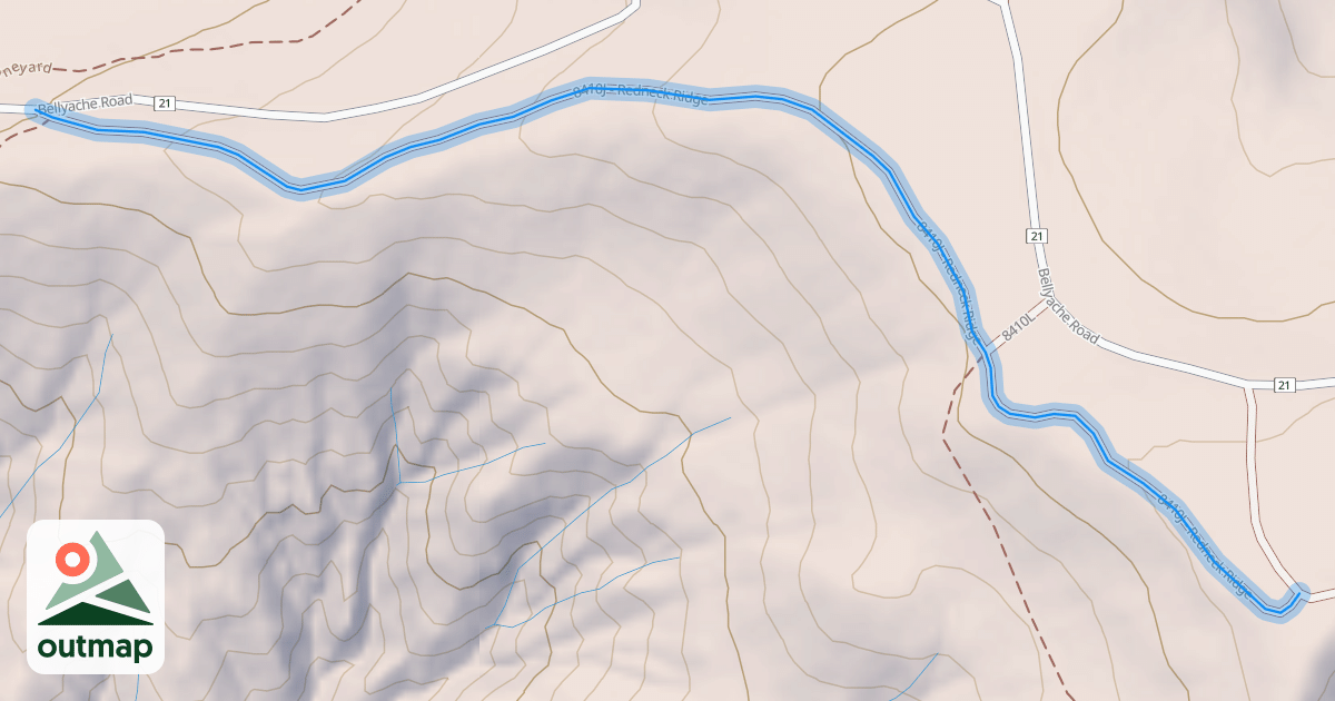 Map of 8410J - Redneck Ridge
