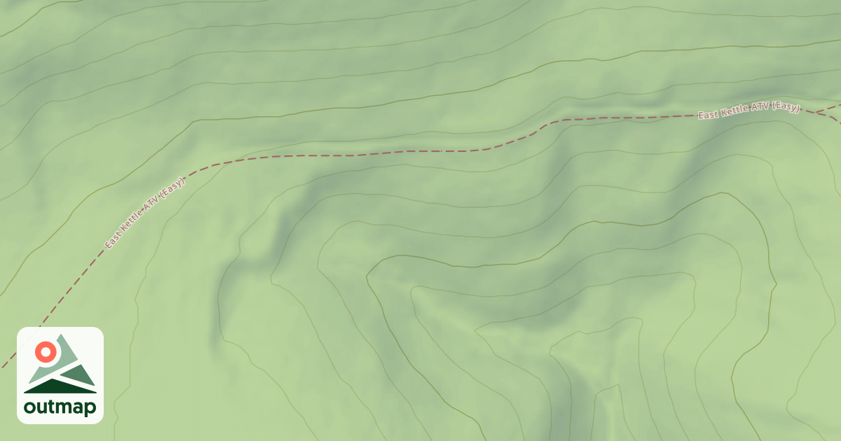 Map of East Kettle ATV Trail System