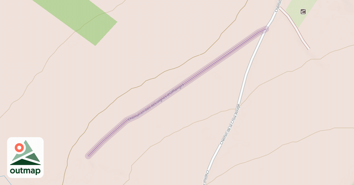 Map of Chemin en Bas des Vignes d'Offlanges