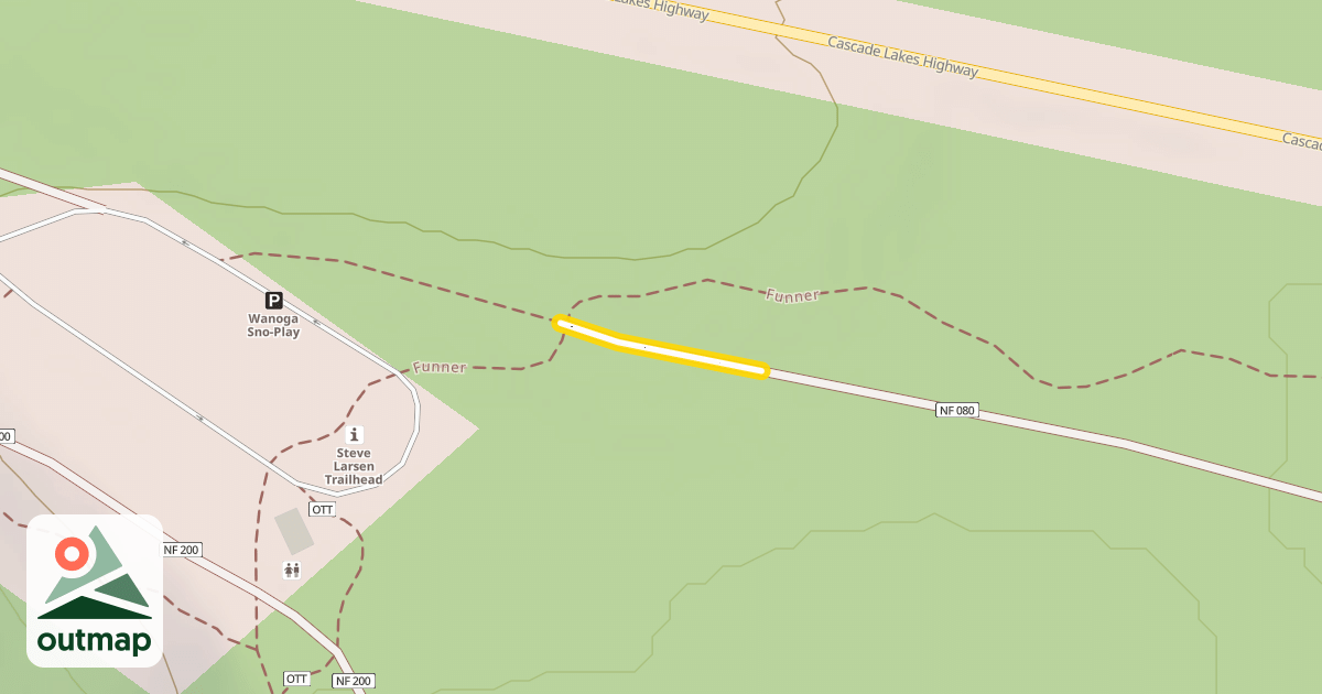 Map of Forest Road 4614-080