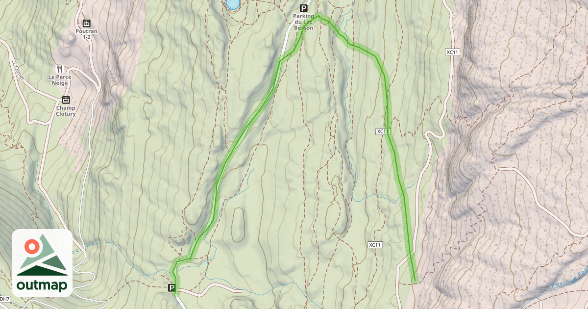 Map of Boulevard des Lacs