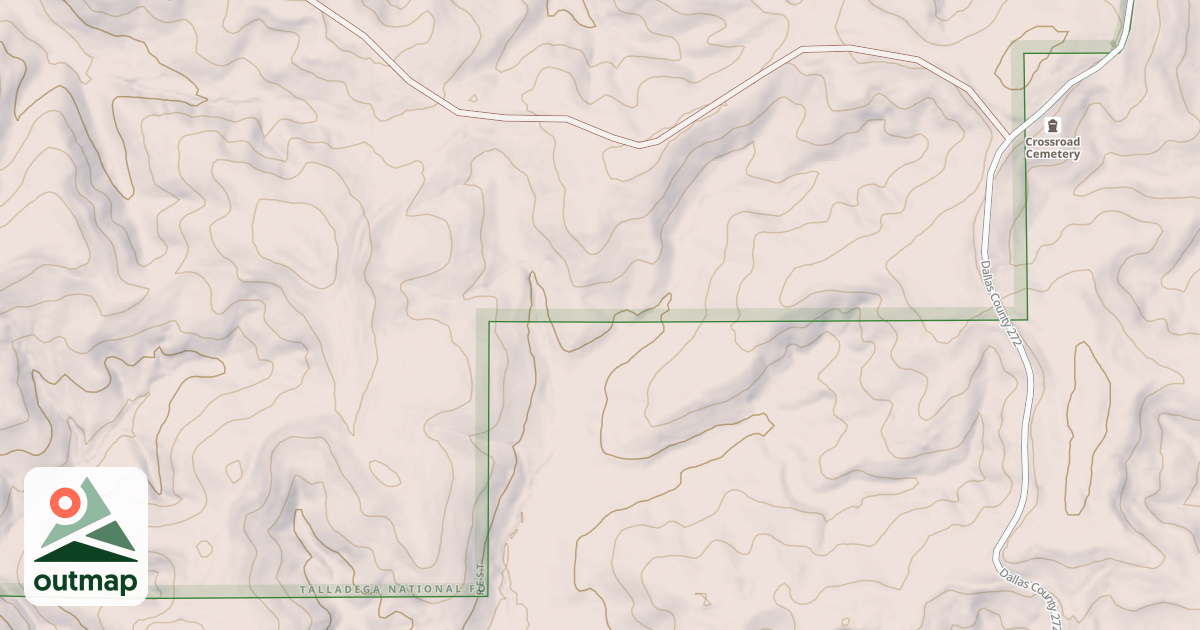 Map of CROSSROAD CEMETARY in Dallas