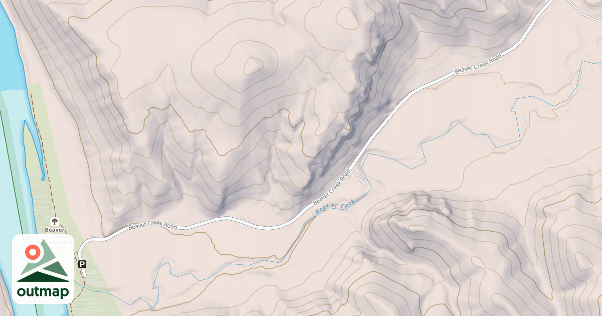 Map of BEAVER CK.- INDIAN CK.