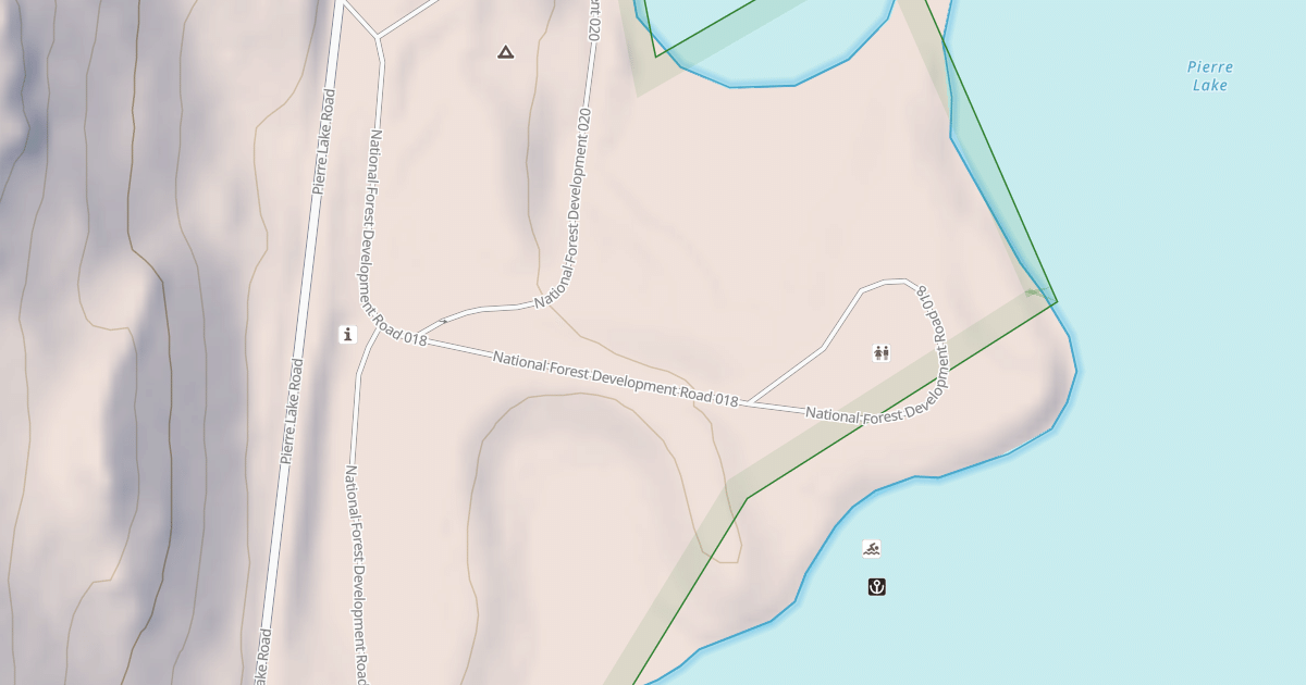 Map preview of PIERRE LAKE PICNIC CAMPGROUND