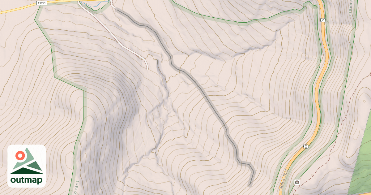 Map of Late 1970s Trail 2