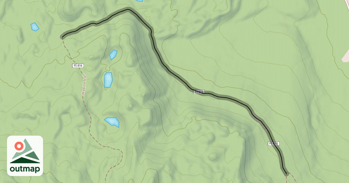 Map of Baptiste Trail
