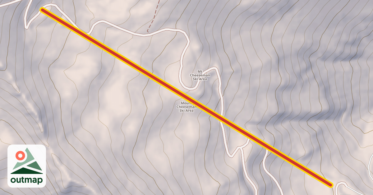 Map of Main T-Bar