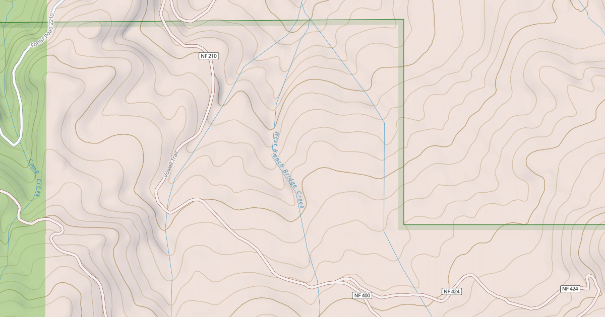Map preview of USFS National Forest System Roads {C8FF60F5-DA87-4D16-A938-14DB39176F0B}