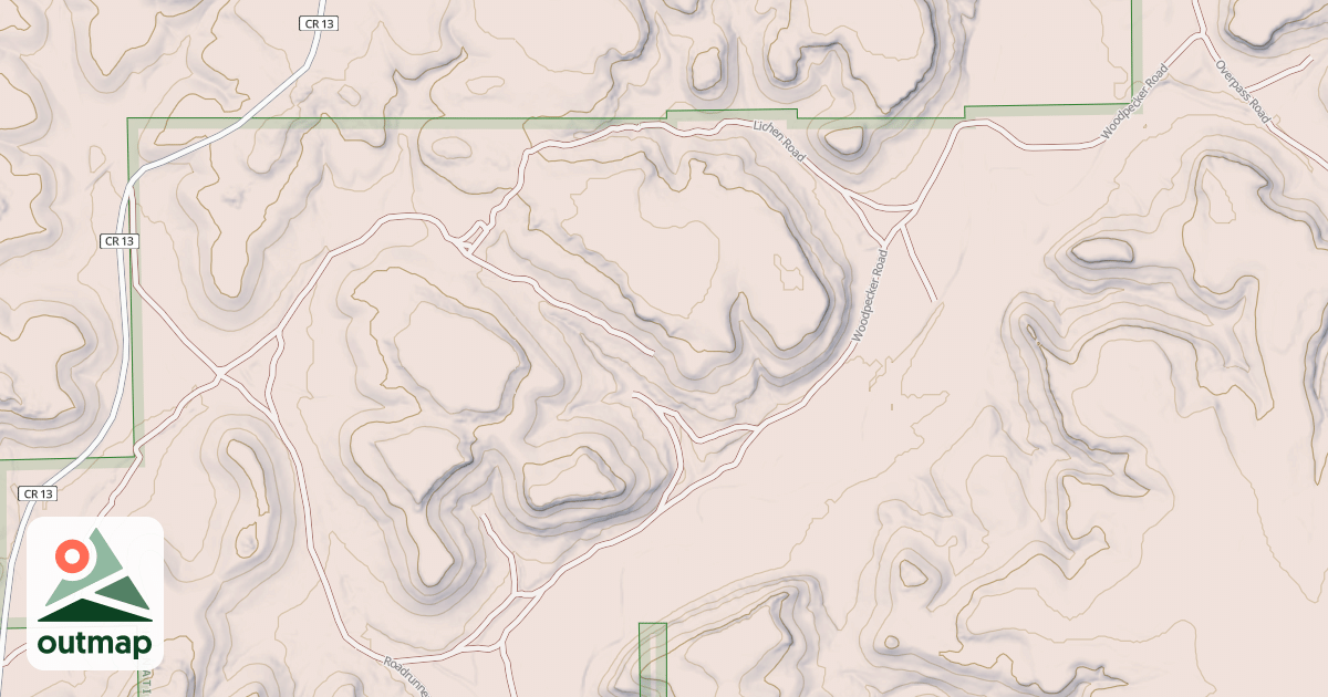 Map of RIM ROCK