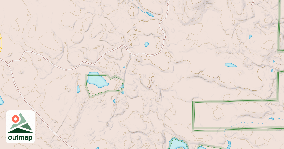 Map of ANDERSON LAKE ROAD