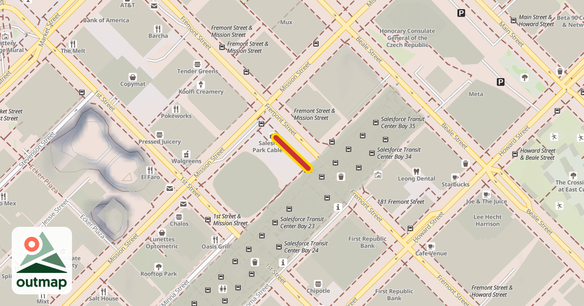 Map of STC Aerial Tram