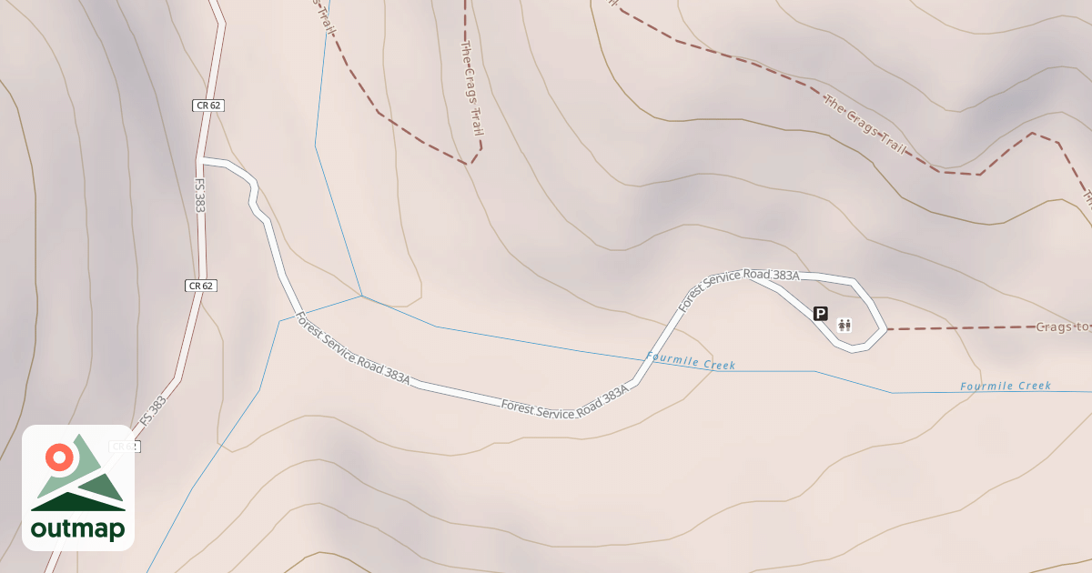 Map of THE CRAGS CG