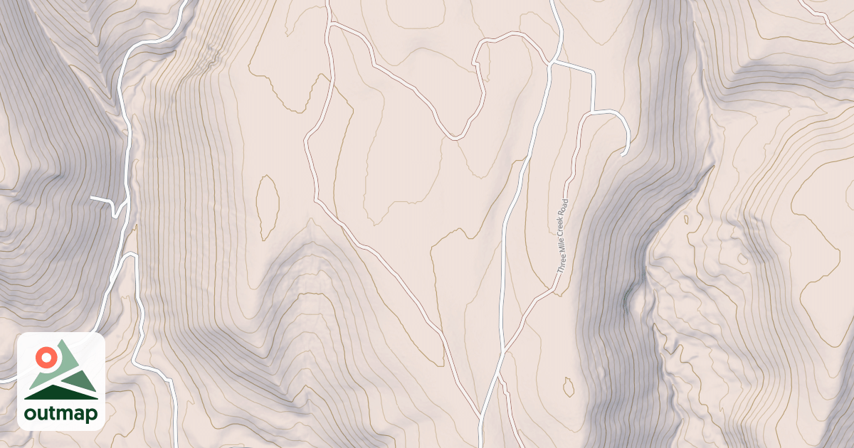 Map of RATTLESNAKE NORTH