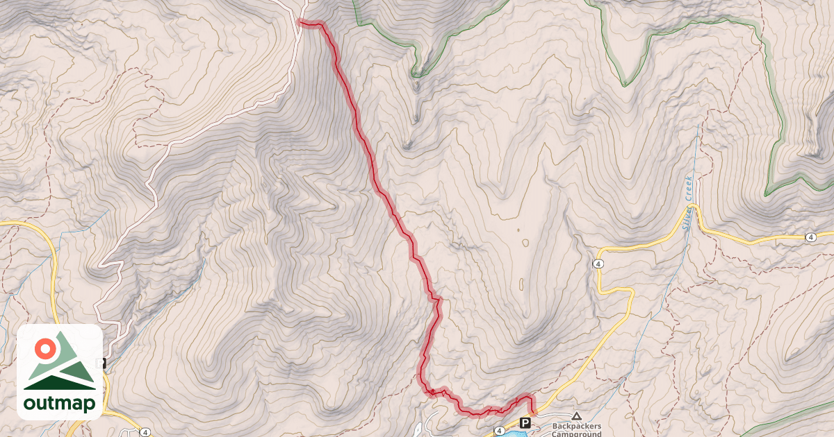 Map of Bee Gulch Trail
