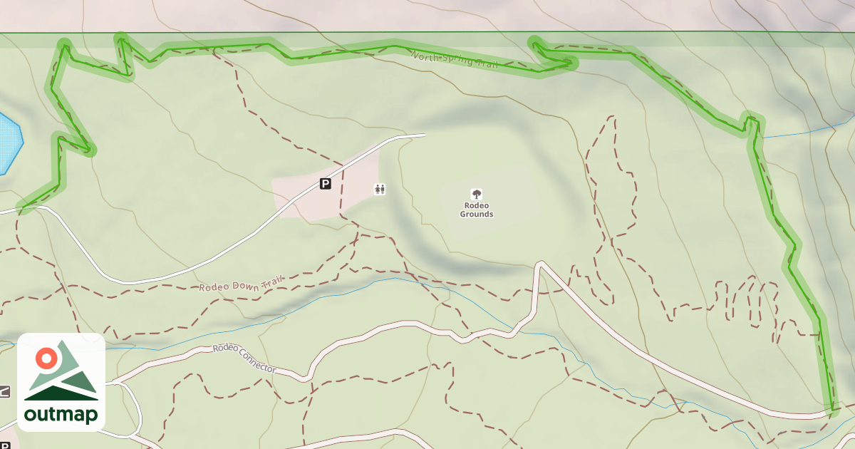 Map of North Spring Trail