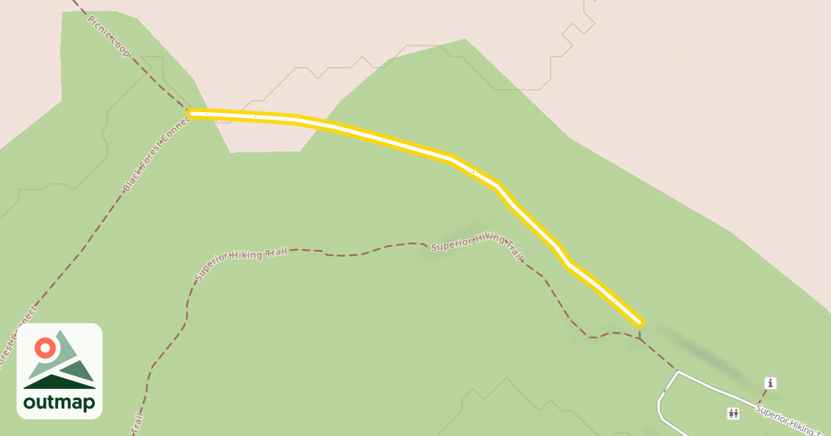 Map of Sugarbush Oberg Lake Loop