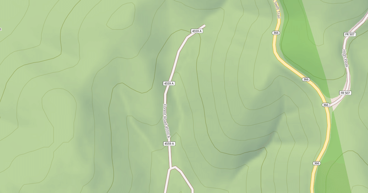 Map preview of USFS National Forest System Roads {94BDE8E4-ACE8-4EB5-A7CE-6A35F52BE424}