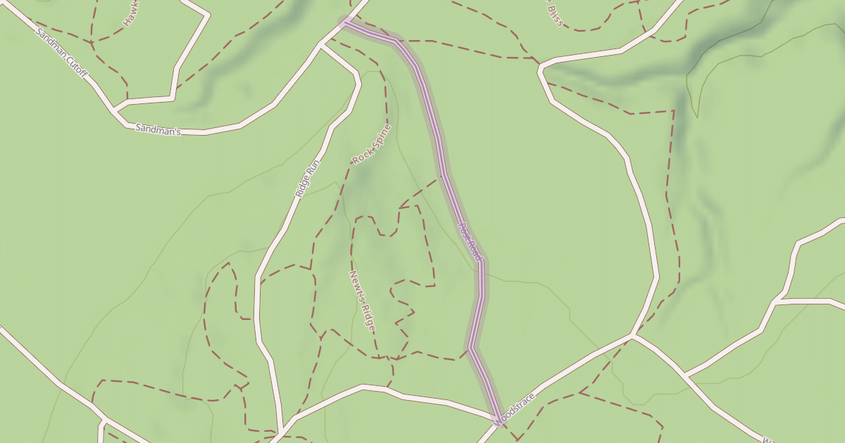 Map preview of Post Road